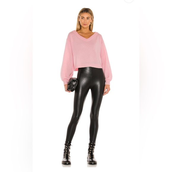 COMMANDO Control Top Faux Leather Leggings black Size M - Picture 3 of 12